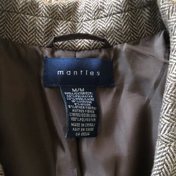 Mantles brand herringbone pattern blazer - Picture 3 of 5